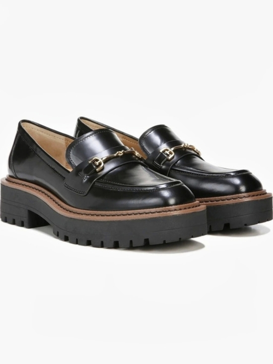 Sam Edelman Shoes - SAM EDELMAN Laurs Leather Platform Lug Sole Loafer Women 10
